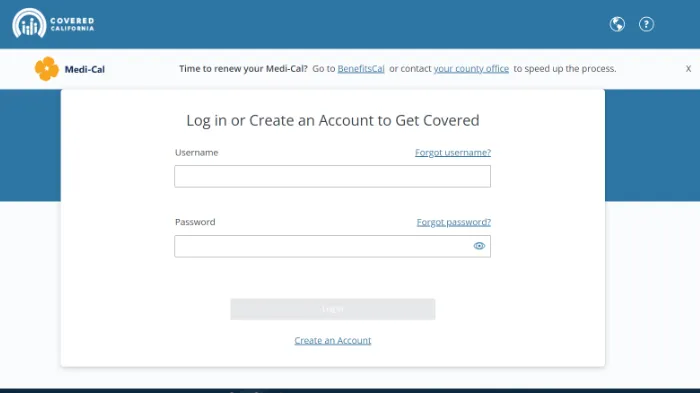 Covered California Official Login Portal